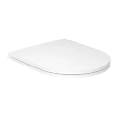 Vado Safari Slimline Soft Close Round Toilet Seat for Matt White Back to Wall & Wall Hung Toilet