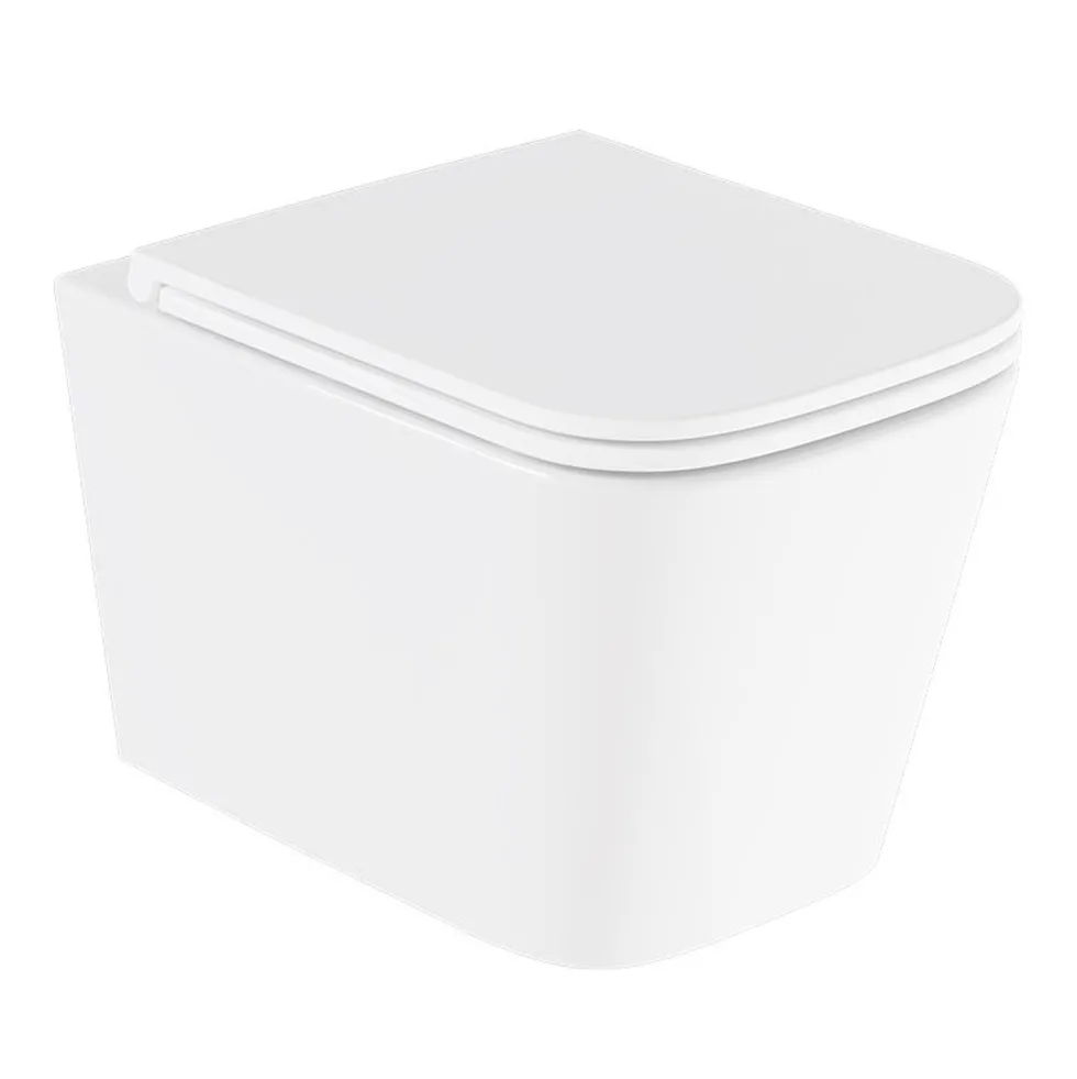 Vado Safari Square Wall Hung Toilet & Soft Close Slimline Seat