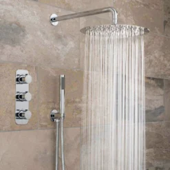 Vado Tablet Altitude Vertical Concealed Thermostatic Shower Valve Package 9