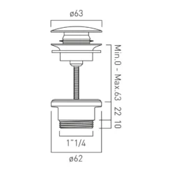 Vado Universal Basin Waste