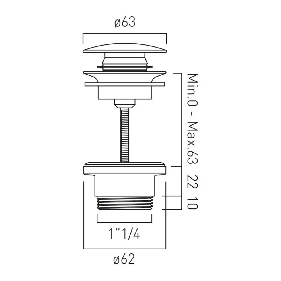 Vado Universal Basin Waste