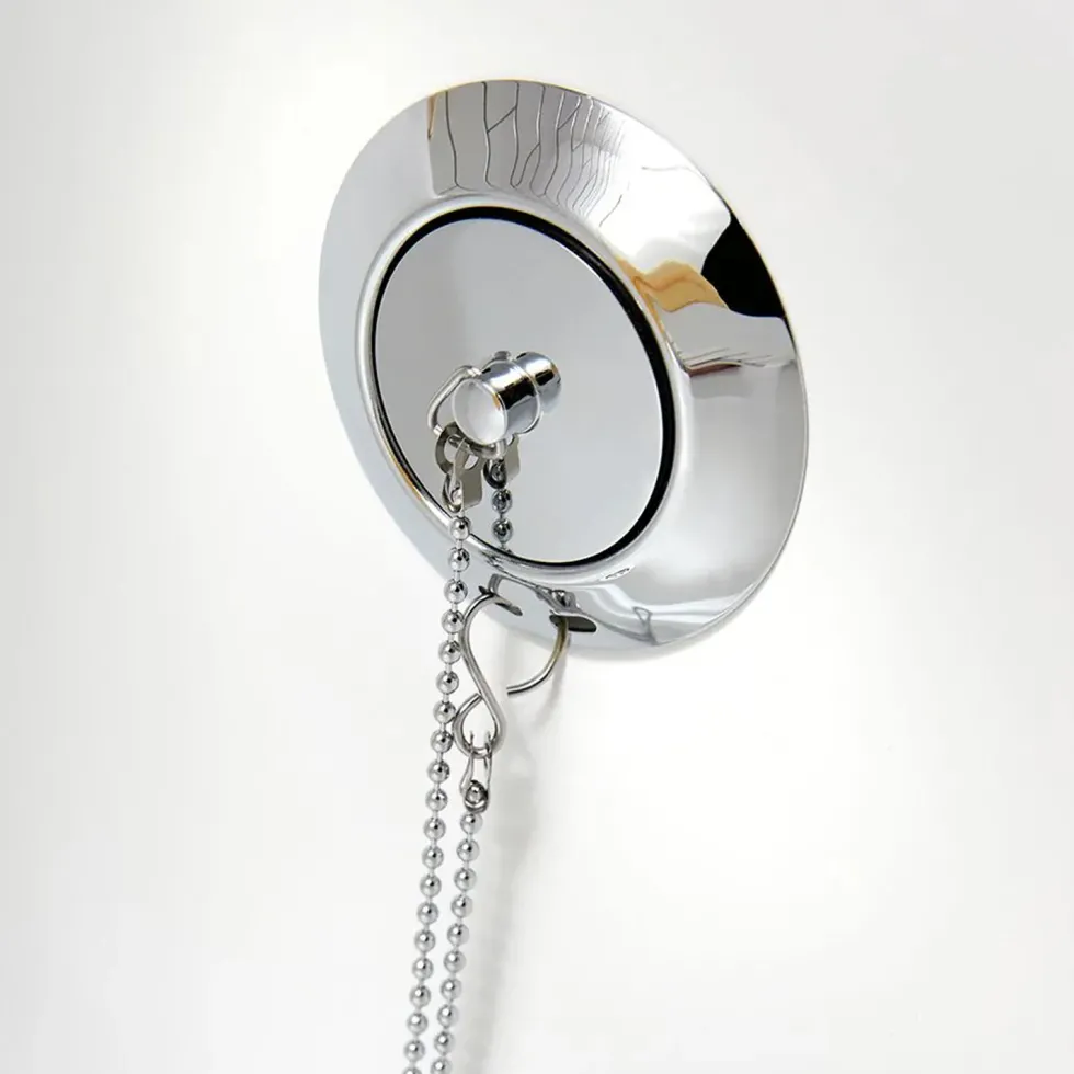Vado Universal Traditional Bath Plug & Chain Waste - Chrome