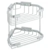 Vado Wall Mounted Large Double Triangular Corner Basket