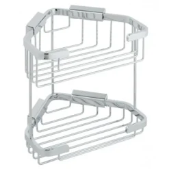 Vado Wall Mounted Large Double Triangular Corner Basket