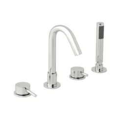 Vado Zoo Deck Mounted 4 Hole Single Lever Bath Shower Mixer