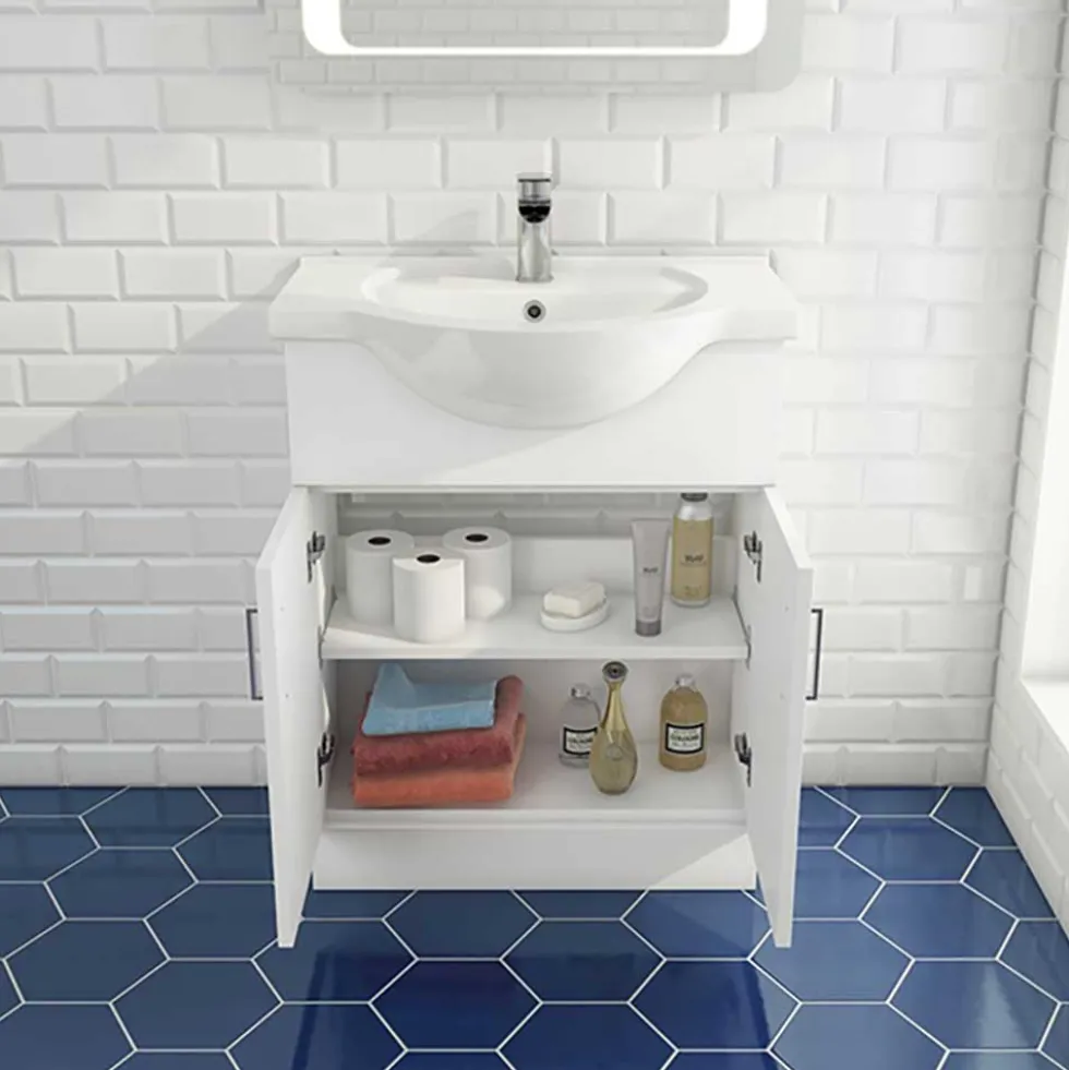 Vellamo Alpine Toilet & Vanity Unit Bathroom Suite Set