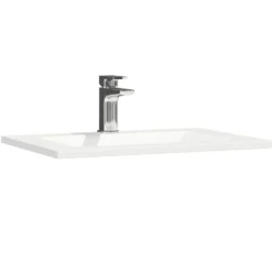 Vellamo Aspire 1100mm 2 Door Combination Basin & Toilet Unit - Gloss White