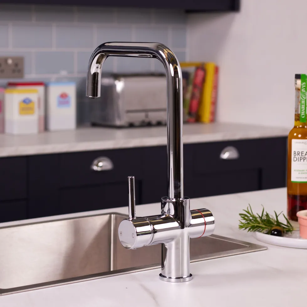 Vellamo Biometric 3-in-1 Fingerprint Instant Boiling Water Tap with WRAS-Approved Boiler & Filter