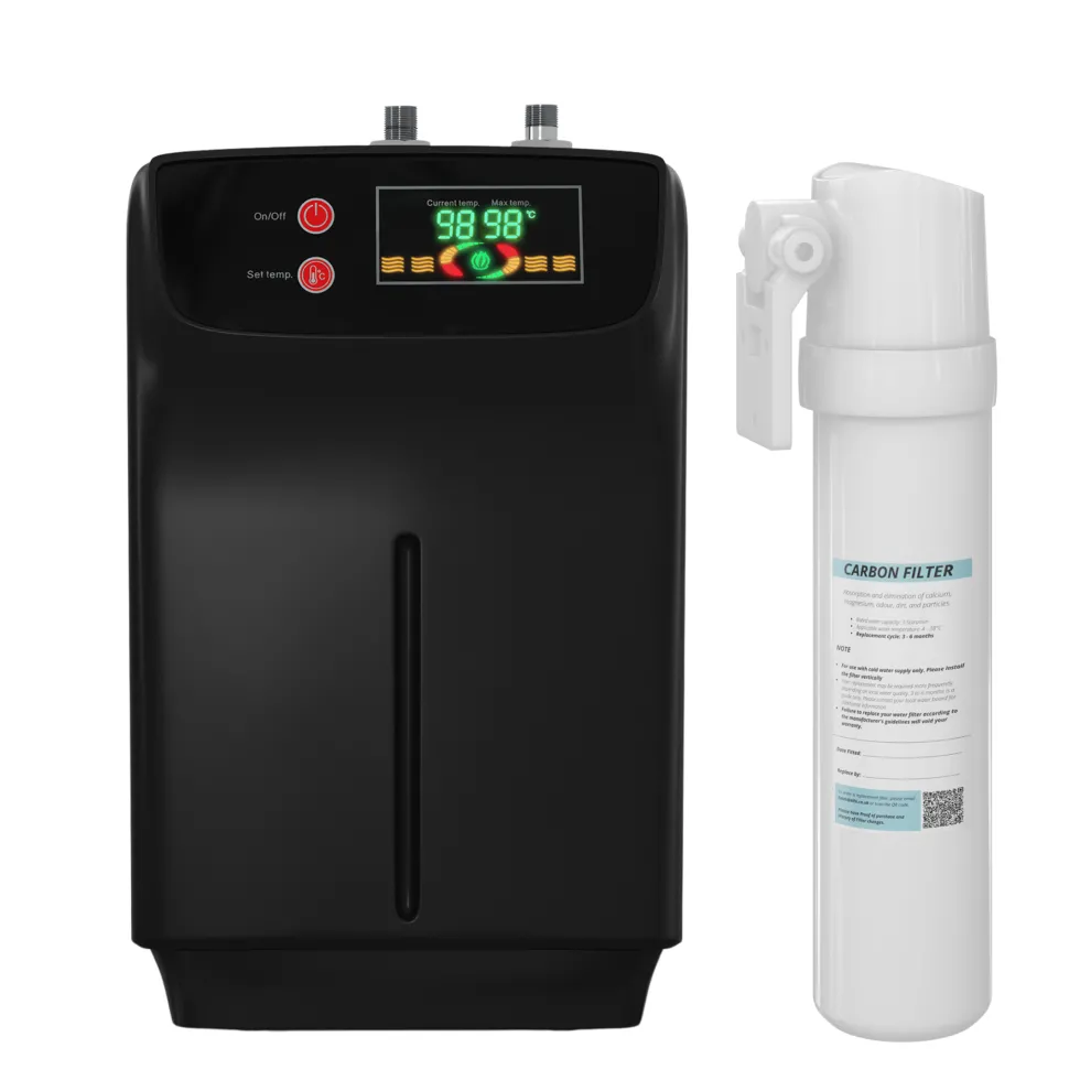 Vellamo Biometric 3-in-1 Fingerprint Instant Boiling Water Tap with WRAS-Approved Boiler & Filter