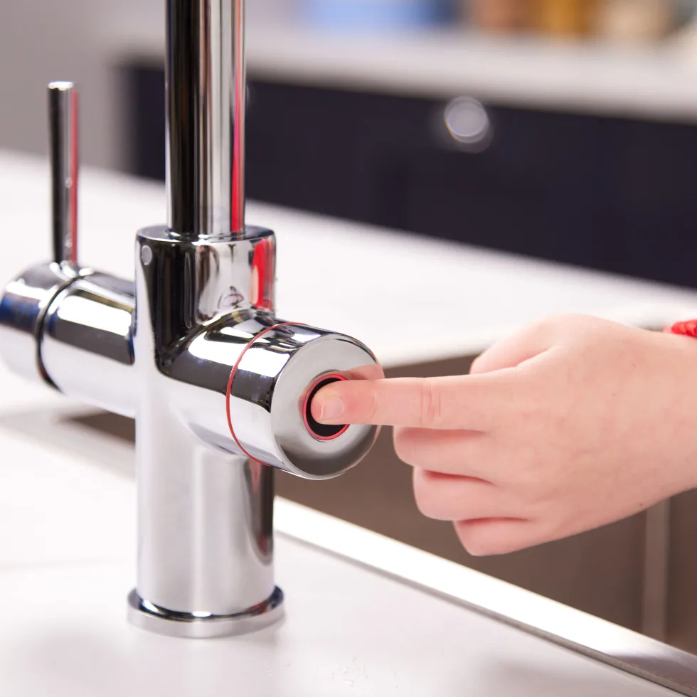 Vellamo Biometric 4-in-1 Fingerprint Instant Boiling Water Tap with WRAS-Approved Boiler & Filter