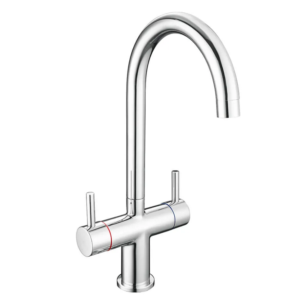 Vellamo Caspian Dual Lever Mono Kitchen Mixer