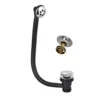 Vellamo Chrome Easy Clean Click Clack Bath Waste with Overflow