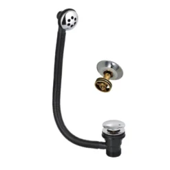 Vellamo Chrome Easy Clean Click Clack Bath Waste with Overflow