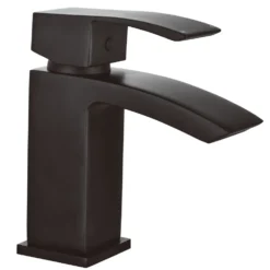 Vellamo City Matt Black Mini Cloakroom Basin Tap & Waste