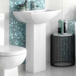 Vellamo City 600mm Full Pedestal & Basin