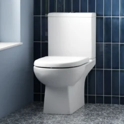 Vellamo City Modern Close Coupled Toilet with Soft Close Seat
