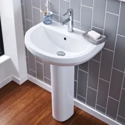 Vellamo Connect 550mm Full Pedestal & Basin