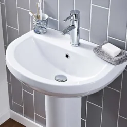 Vellamo Connect 550mm Full Pedestal & Basin