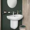 Vellamo Connect 555mm Semi Pedestal & Basin