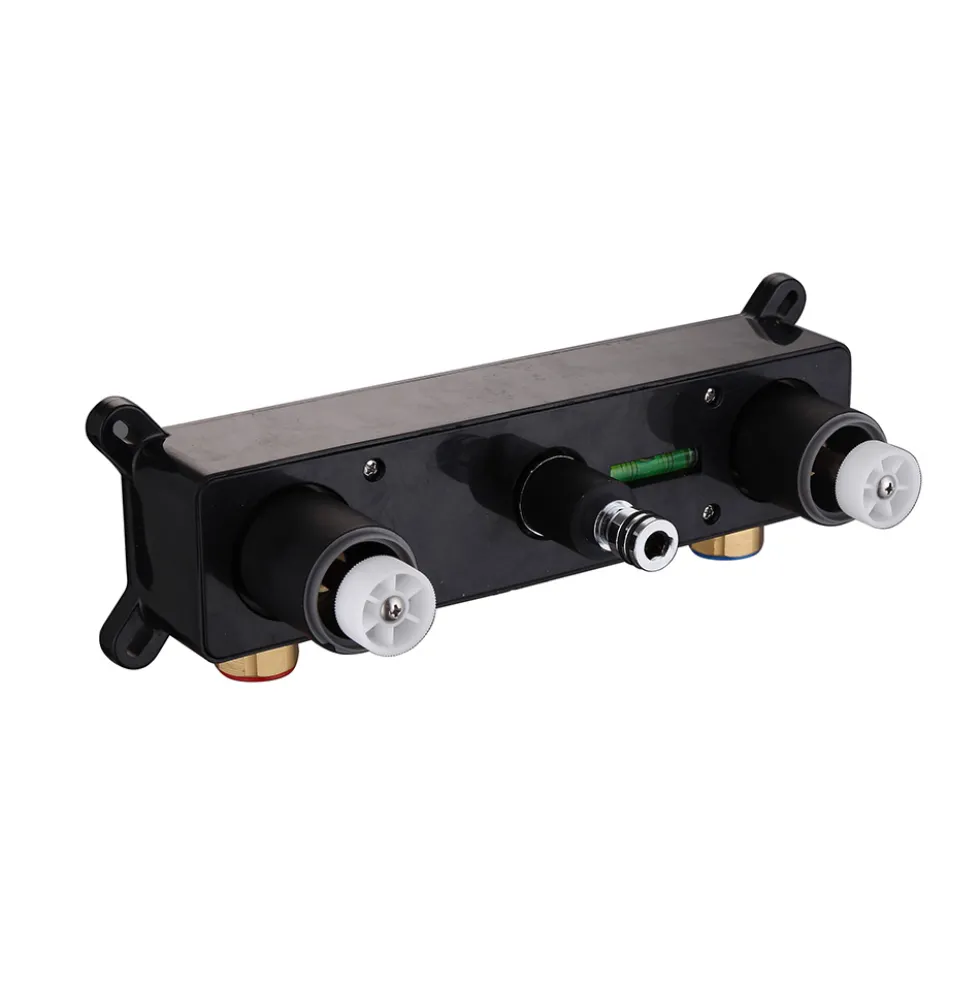 Vellamo Cross Matt Black Crosshead Wall Mounted Tap & Easy Installation Kit