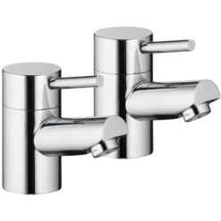 Vellamo Curvo Basin Pillar Taps