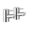Vellamo Curvo Bath Pillar Taps