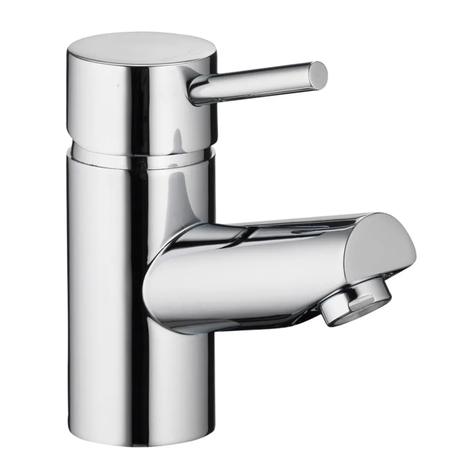 Vellamo Curvo Small Basin Mixer with Clicker Waste