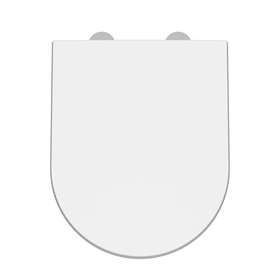 Vellamo D-Shaped Soft-Close Toilet Seat with Quick Release Hinges - 450 x 370mm