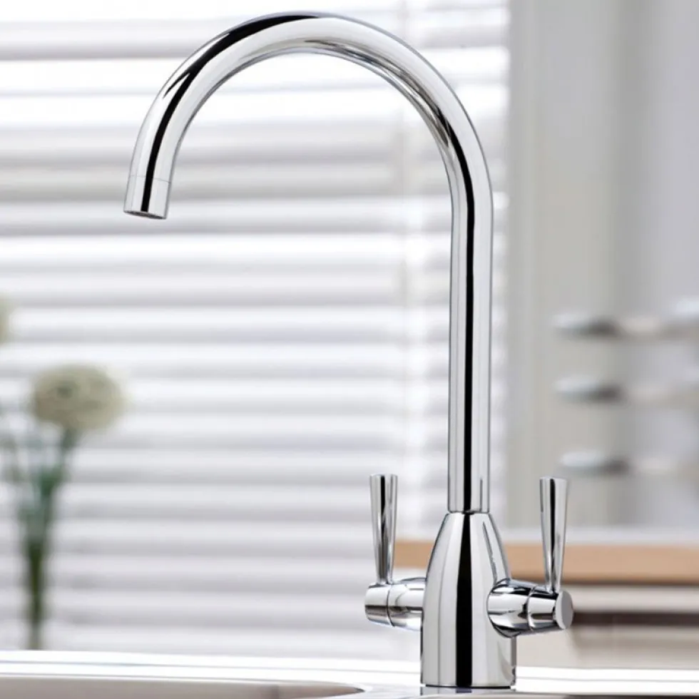 Vellamo Hero Polished Chrome Mono Kitchen Mixer and Complete Filter Kit