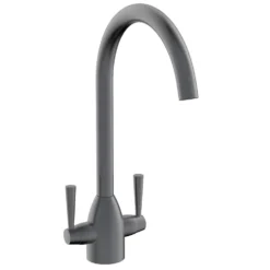 Vellamo Hero Twin Lever Mono Kitchen Mixer Tap