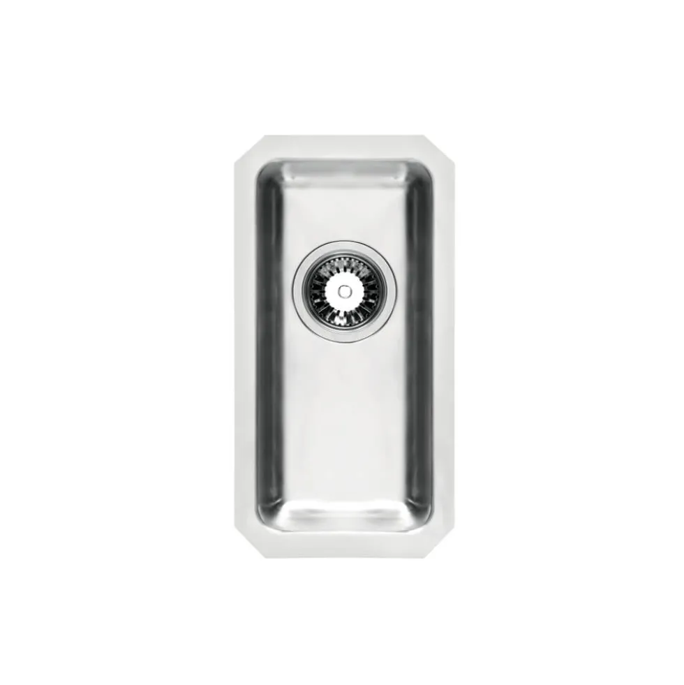 Vellamo Horizon 0.5 Bowl Undermount Stainless Steel Kitchen Sink & Waste Kit - 234 x 450mm