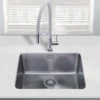 Vellamo Horizon Undermount Large Single Bowl Stainless Steel Kitchen Sink & Waste Kit - 530 x 450mm