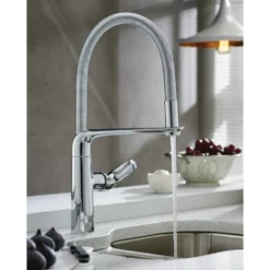 Vellamo Icon Kitchen Tap with Flexible Pull-Away Head - Chrome