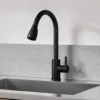 Vellamo Inspire Pull Out Spray Mono Kitchen Mixer Tap - Matt Black