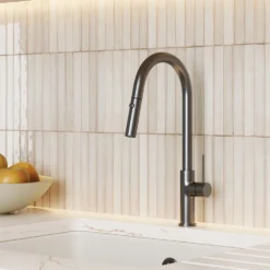 Vellamo Kara Pull Out Spray Single Lever Mono Kitchen Mixer Tap