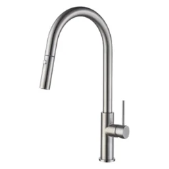 Vellamo Kara Pull Out Spray Single Lever Mono Kitchen Mixer Tap