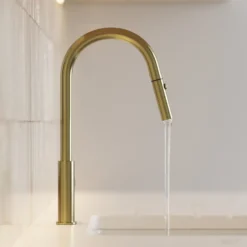 Vellamo Kara Pull Out Spray Single Lever Mono Kitchen Mixer Tap