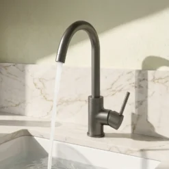 Vellamo Kara Single Lever Mono Kitchen Mixer Tap - Gunmetal