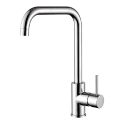 Vellamo Koro Single Lever Mono Kitchen Sink Mixer Tap - Polished Chrome