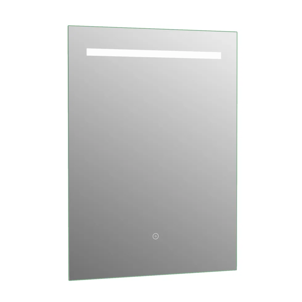 Vellamo LED Illuminated Bathroom Mirror with Demister Pad & Shaver Socket - 500 x 700mm