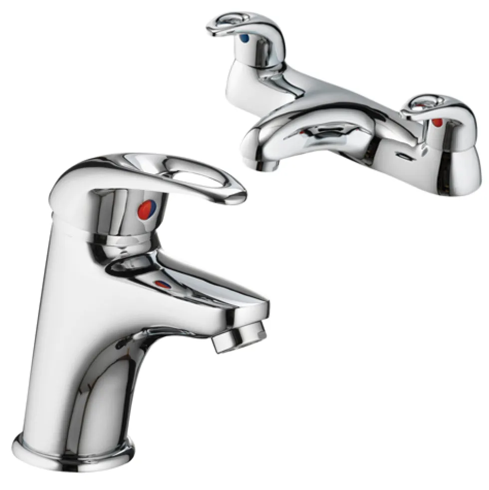 Vellamo Loop Basin Mixer & Bath Filler Pack