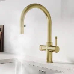 Vellamo Luna 4-in-1 Pull Out Instant Boiling Water Tap with Boiler & Filter