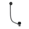 Vellamo Matt Black Clicker Bath Waste & Overflow