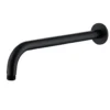 Vellamo Matt Black Wall Mounted Arm - 300mm