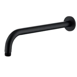 Vellamo Matt Black Wall Mounted Arm - 300mm