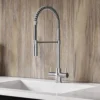 Vellamo Mini Pro Kitchen Mixer Tap with Pull Out Spray Spout - Polished Chrome