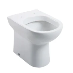Vellamo Modern D-Shaped Back to Wall Toilet with Soft Close Seat
