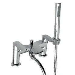 Vellamo Poise Bath Shower Mixer with Shower Kit - Chrome