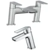 Vellamo Poise Mono Basin Mixer & Deck Mounted Bath Filler