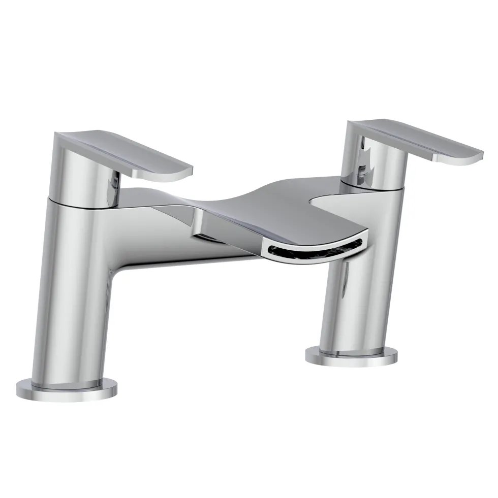 Vellamo Poise Mono Basin Mixer & Deck Mounted Bath Filler